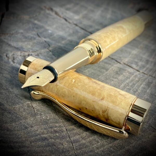 Croatian Black Locust Burl Fountain Pen