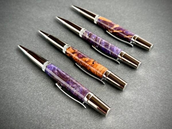Purple Burl Ballpoint Pens