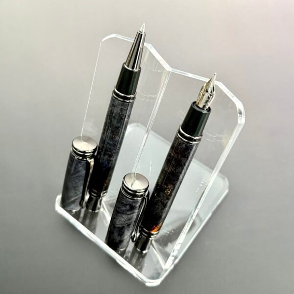 Black Burl Magnetic Pens