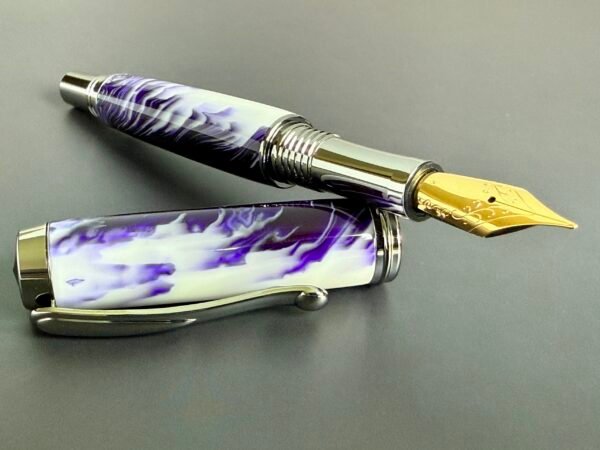 Indigo Feather Fountain Pen
