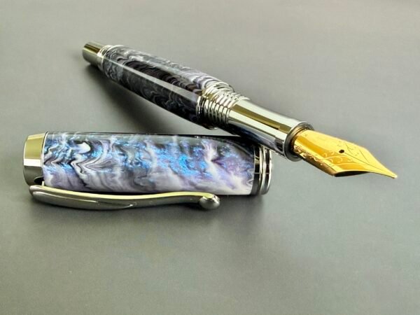 Stormy Night Swirl JoWo Fountain Pen