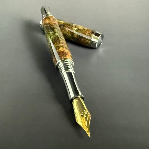 Moss Green Burl Fountain Pen (JoWo)