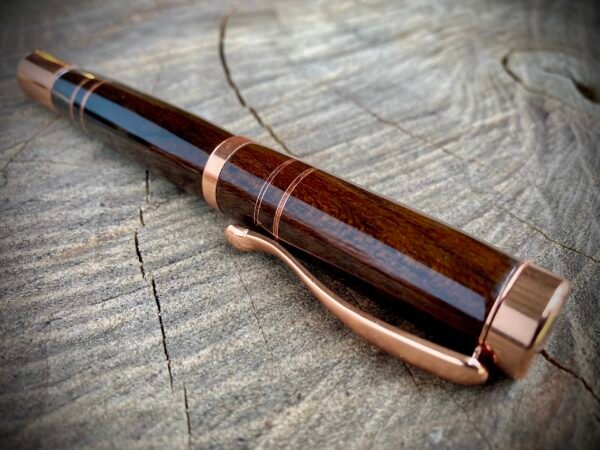 Handmade Copper Banded Ipe Fountain Pen