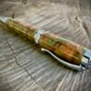 Green and Brown Dyed Burl Rollerball