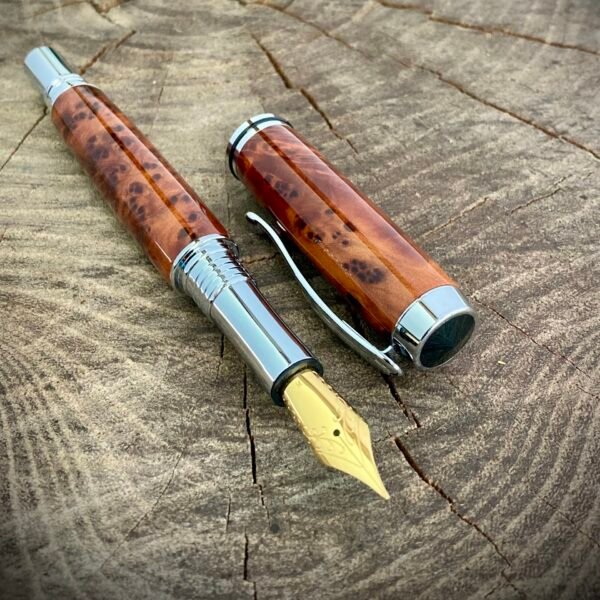 Thuya Burl Fountain Pen with Jowo Nib