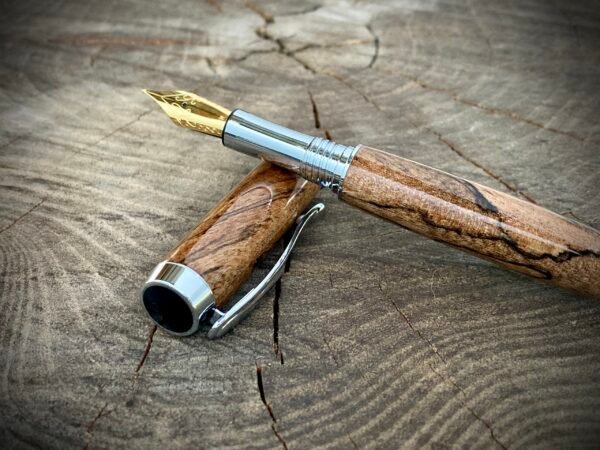 Spalted Avocado Pen with Jowo Nib