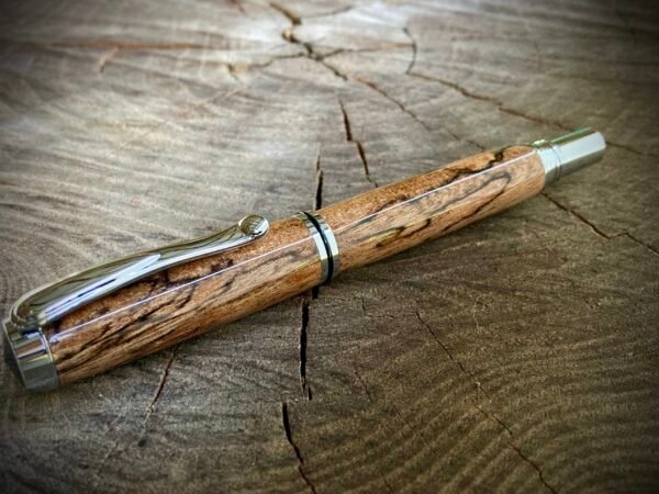 Spalted Avocado Fountain Pen with Jowo Nib