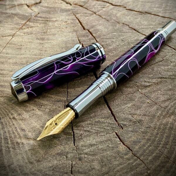 Purple Ribbon Fountain Pen with Jowo Nib