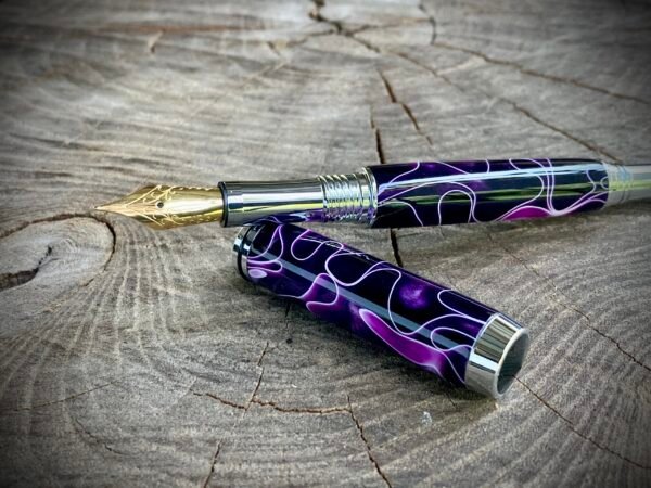 Purple Ribbon Fountain Pen with Jowo Nib