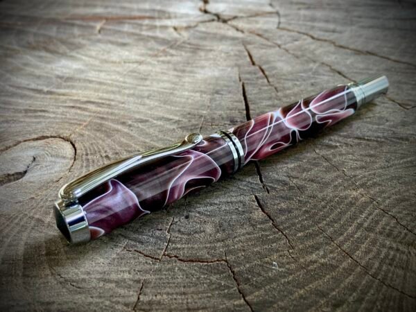 Mauve Ribbon Fountain Pen with Jowo Nib