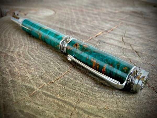 Teal Burl Fountain Pen