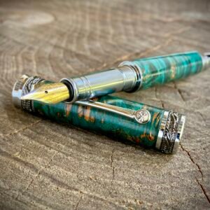 Teal Burl Fountain Pen