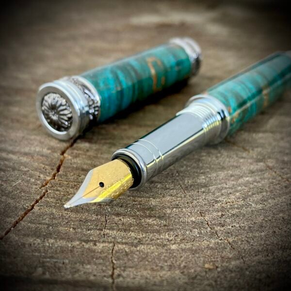 Teal Burl Fountain Pen