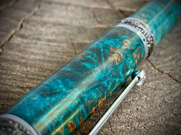 Teal Burl Fountain Pen