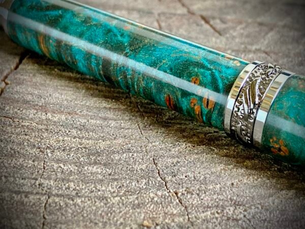 Teal Burl Fountain Pen