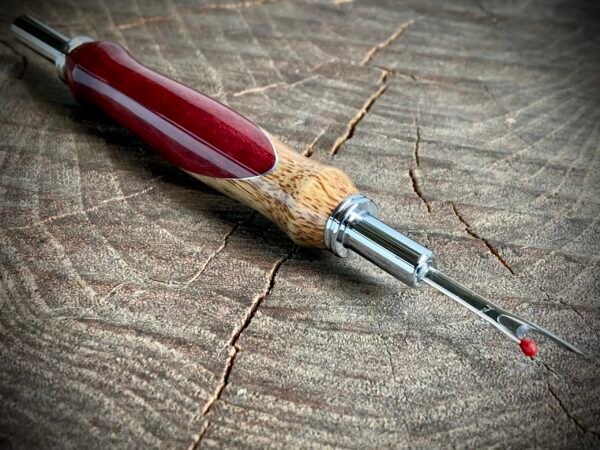 Purpleheart and Sissoo Sewing Tool