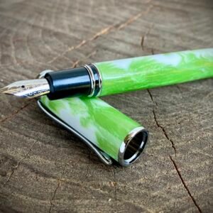 Green and White Fountain Pen