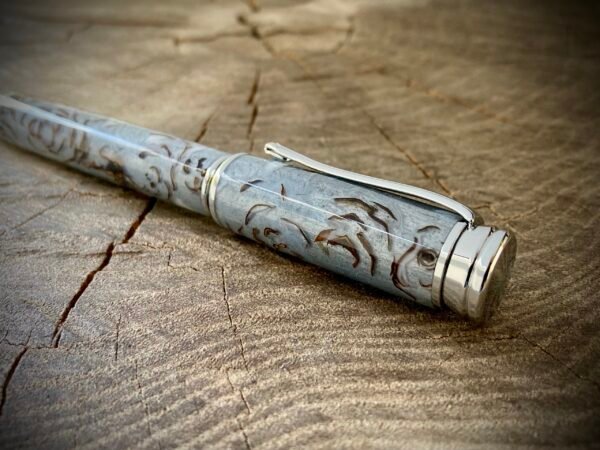 Silver Pinecone Fountain Pen