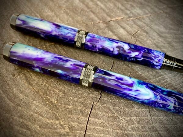 Purple and Green Rollerball Pen