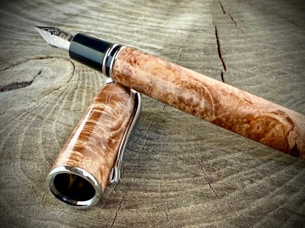 Magnetic Maple Burl Fountain Pen