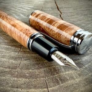 Magnetic Maple Burl Fountain Pen