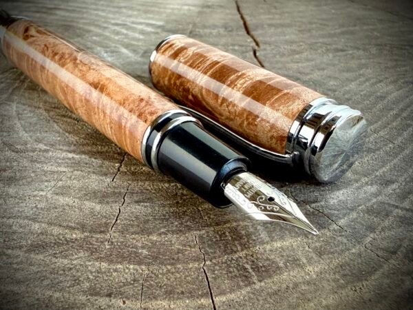 Magnetic Maple Burl Fountain Pen