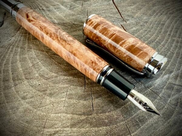 Magnetic Maple Burl Fountain Pen