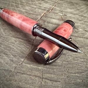 Red Box Elder Burl Rollerball