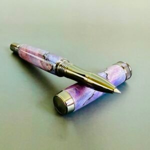 Purple Burl Rollerball Pen