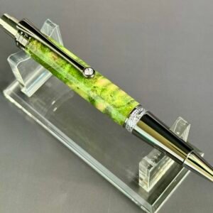 Green Burl Click Pen