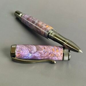Purple Burl Capped Pen